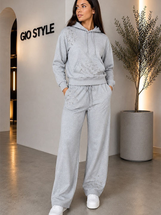 Set Damen Jogginghosen Grau