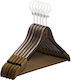 Set 50 Humero Hotel Anti-theft Hangers Velvet Edges Classic Vintage Design
