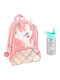 Stephen Joseph School Set Unicorn 26.6 x 8.8 x 35.5cm + Stainless Steel Water Bottle Flip Top