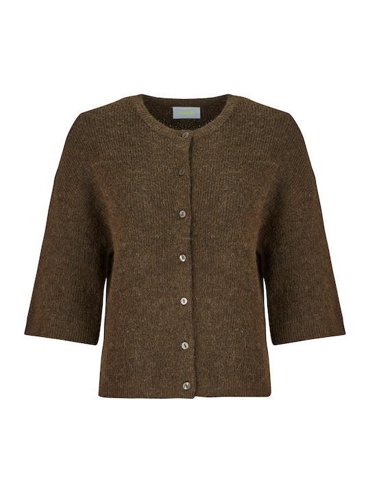 Jack & Jones Gestrickte Damen Strickjacke Braun
