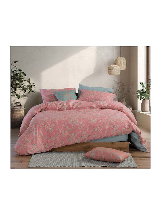 Nef-Nef Homeware Floriva Σετ Σεντόνια Διπλά 200...