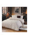 Nef-Nef Homeware Trust Set Single Bed Sheets with Elastic 100x200+35cm Ecru (3pcs)