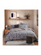 Nef-Nef Homeware Harmony Σετ Σεντόνια Διπλά 200x270εκ. Bordo (4τμχ)