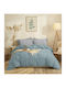 Cokitex Set Bed Sheets Single 165x260cm Pine Green 3 Pieces