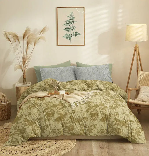 Cokitex Σετ Σεντόνια Μονά 165x260εκ. Sage (3τμχ)