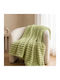 Next Κουβέρτα Γούνινη Διπλή 200x230εκ. Πράσινη