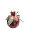 Kalliopi Silver Neujahrs Glücksbringer Granatapfel Rot Keramik 2027 10x12cm