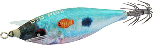 DTD Real Fish Squid Jigs Fluorescent Nr 2.5 Albastru Picarel
