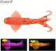 MAX Fluorescent Squid Jig 180gr Orange