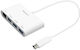 Macally Hub 4 Θυρών USB 3.1 με σύνδεση USB-C / Ethernet