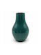 Dekorative Glasvase Petrol 13xH20cm