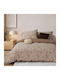Nef-Nef Homeware Комплект Плик за Завивка 100% Памук 170x240cm Единичен с Калъфка за Възглавница Dream Brown