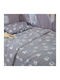 Nef-Nef Homeware Одеяло за гушкане и люлка Elephants 26 Флийс Сив 75x110см.