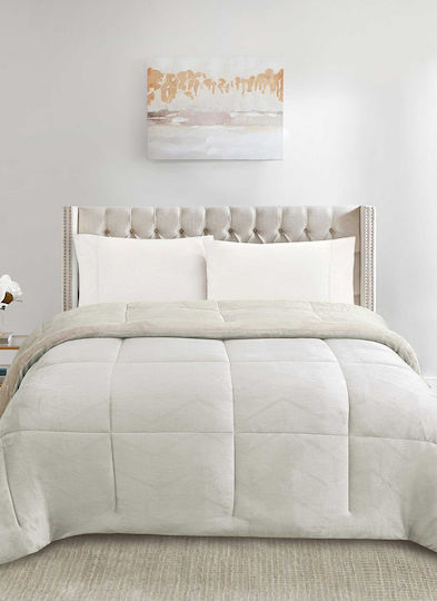 Madi Single Sherpa Comforter 160x220cm Beige
