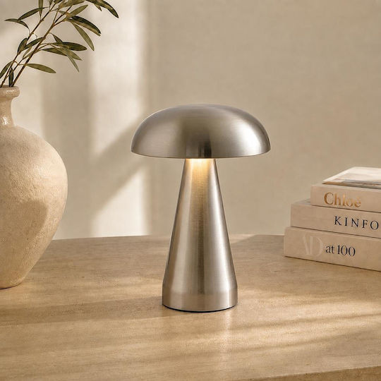 Next Metal Table Lamp with Silver Shade and Base