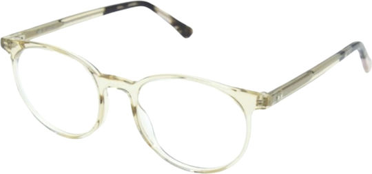 El Greco 9304 C1 Unisex Κοκαλινα Γυαλιά Οράσεως Στρογγυλά Διάφανο Μπεζ