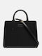Fabric Women's Shoulder Bag Black
