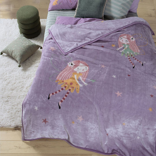 Nef-Nef Homeware Одеяло Fairy Tale Mauve 220x160см