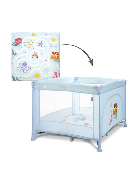 Lorelli Play Laufstall mit Matratze Blau
