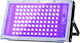 Glostars Proiector UV LED 100W IP66 395-400 Nm Lumină Neagră 395–400 Nm IP66 Rezistent la Apă 96 LED Unghi 180° Carcasă din Aluminiu Întrerupător + Cablu de 1.5 M Suport Reglabil 360° Petreceri Bar Club Halloween Scenă