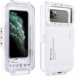 Αδιάβροχη Θήκη Puluz 45 Μ Iphone Υποβρύχιες Φωτογραφίες Βίντεο Λευκό