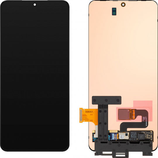 Samsung Екран със сензорен механизъм за Samsung G991b Galaxy S21 (Черен)