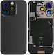 Back Glass Cover Iphone 16 Pro Nfc Large Camera Hole Big Hole Black Titanium Compatible