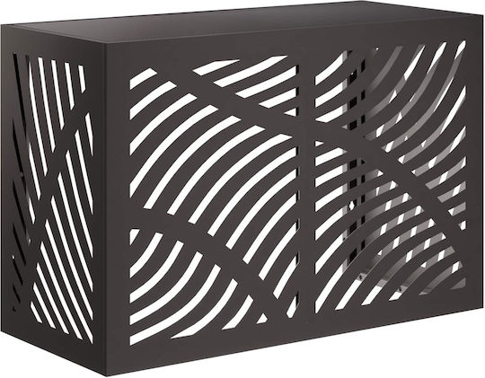 vidaXL Capac de aer condiționat Negru 90 x 40 x 60 cm Oțel