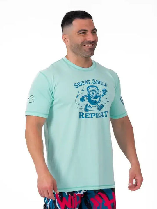 Titan Box Wear Мъжка Къс Ръкав Блуза 673268333 За Бокс Синя