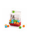 Set 48 Fluffy Balls Cats Multicolor