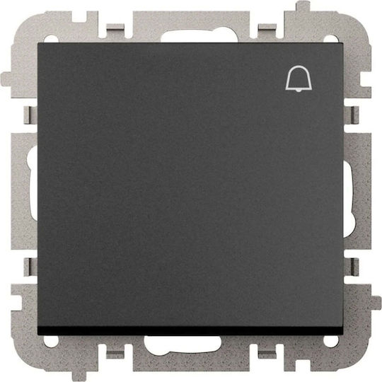 Elektro Plast Recessed Wall Switch without Frame Black