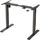 Loctek Klappbare Schreibtischbasis Metallisch Schwarz 71cm