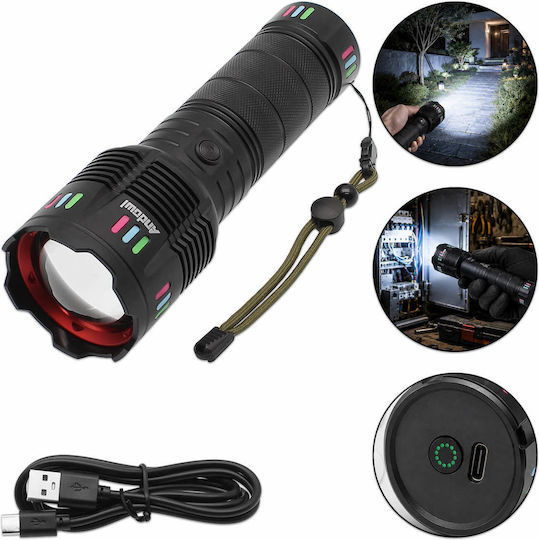 Andowl Rechargeable LED Headlamp IP45 with Maximum Brightness 2000lm