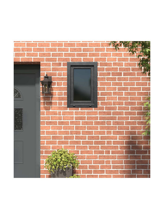 vidaXL Hinged Window PVC Risor W60xH80cm