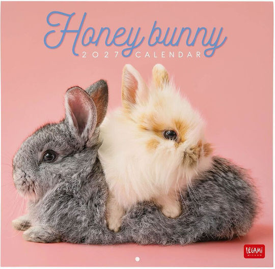 Legami Milano Honey Bunny Дневен Стенен Дневник 2027 29x30см.