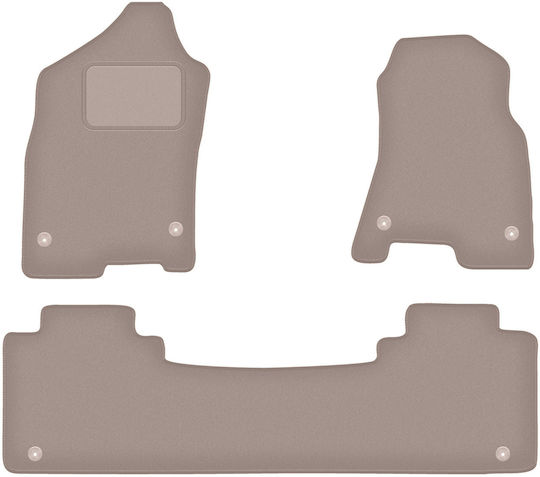 Velour Car Mats Dodge Ram 1500 Quad Cab 2019-2024 Beige