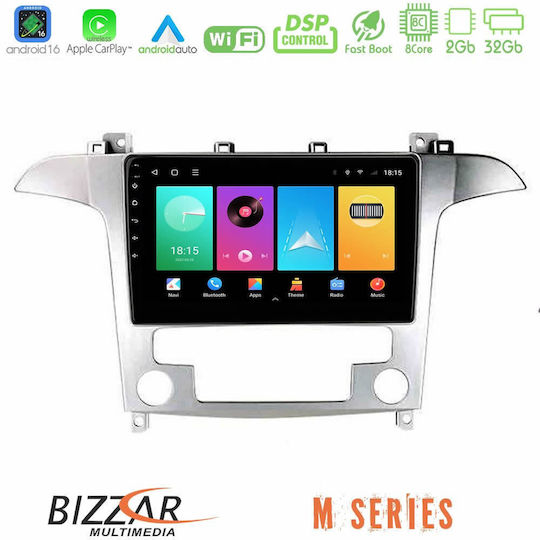 Bizzar Car Audio System for Ford S-Max 2006-2012 Bluetooth USB WiFi GPS Apple CarPlay Android Auto with 9" Touch Screen