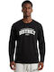 Langarm Herrenbluse Schwarz