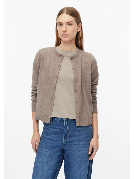 s.Oliver Women's Knitted Cardigan Beige