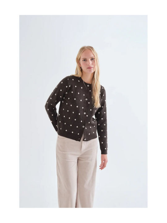 Damen Strickjacke Braun