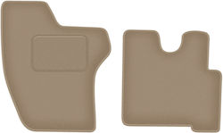 Velour Car Mats Vw Lt Ii Van 1996-2006 Beige