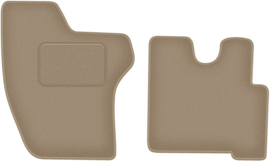 Velour Car Mats Vw Lt Ii Van 1996-2006 Beige