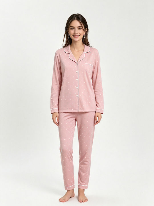 Goodnight Set De Pijamale Dama De Vară Roz