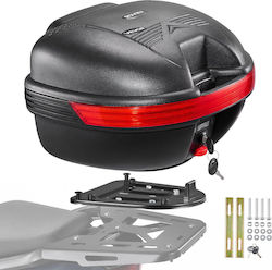 Vevor Top Case Pentru Motocicletă 30l Universal Husă De Coadă Impermeabilă Cutie Superioară Pp Detașabilă Pentru Motocicletă Cu Încuietoare De Siguranță & Spătar Depozitare Bagaje Vevor Top Case Pentru Motocicletă 30l Universal Husă De Coadă Impermeabilă Cutie Superioară Pp Detașabilă Pentru Motocicletă Cu Încuietoare De Siguranță & Spătar Depozitare Bagaje