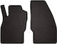 Rubber Car Mats Opel Corsa E Hatchback 1st Row 2015-2020 Black Fitted