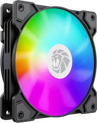 GameMax FN12A-S5 Вентилатор за кутия 120mm (1600rpm / 41cfm) с RGB Осветление и Свързване 3-Pin / 4-Pin PWM