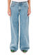 Hochgebirge Damen Jeans Hosen in Breit Bein Stil 262.EW44.94 Hellblau