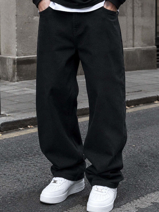 Men's Baggy Black Jeans Pants