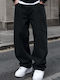 Men's Baggy Black Jeans Pants