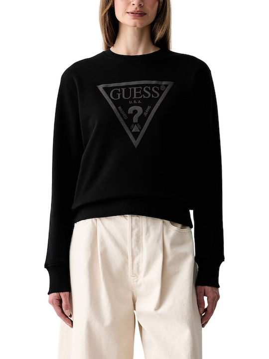 Guess Дамски суитшърт Черен